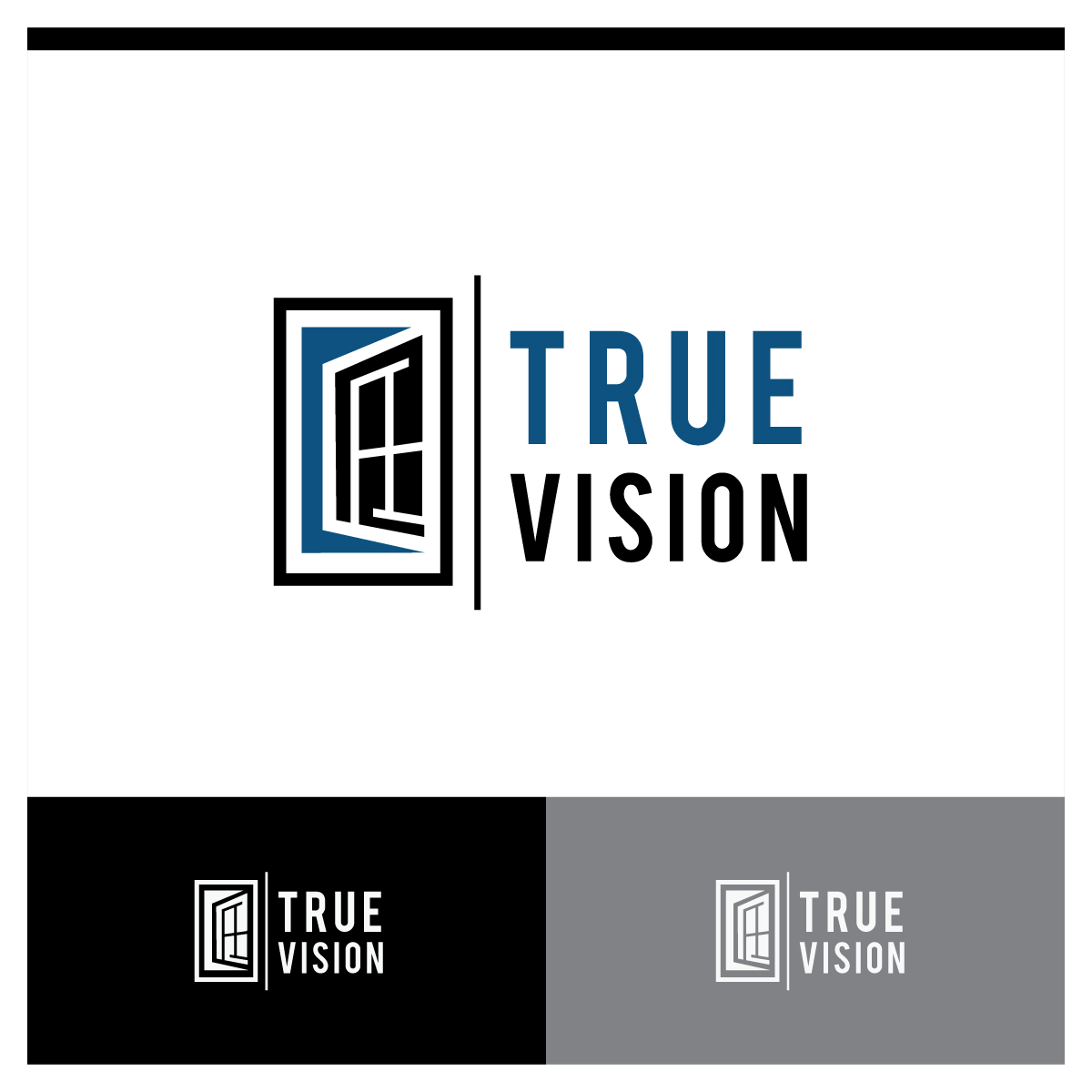 Diseño de Logo por webeezine para True Vision Windows & Doors | Diseño #15584906