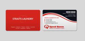 Business Card Design by INDIAN_Ashok for Straits Laundry Pte Ltd  | Design: #15584183