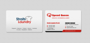 Business Card Design by INDIAN_Ashok for Straits Laundry Pte Ltd  | Design: #15584190