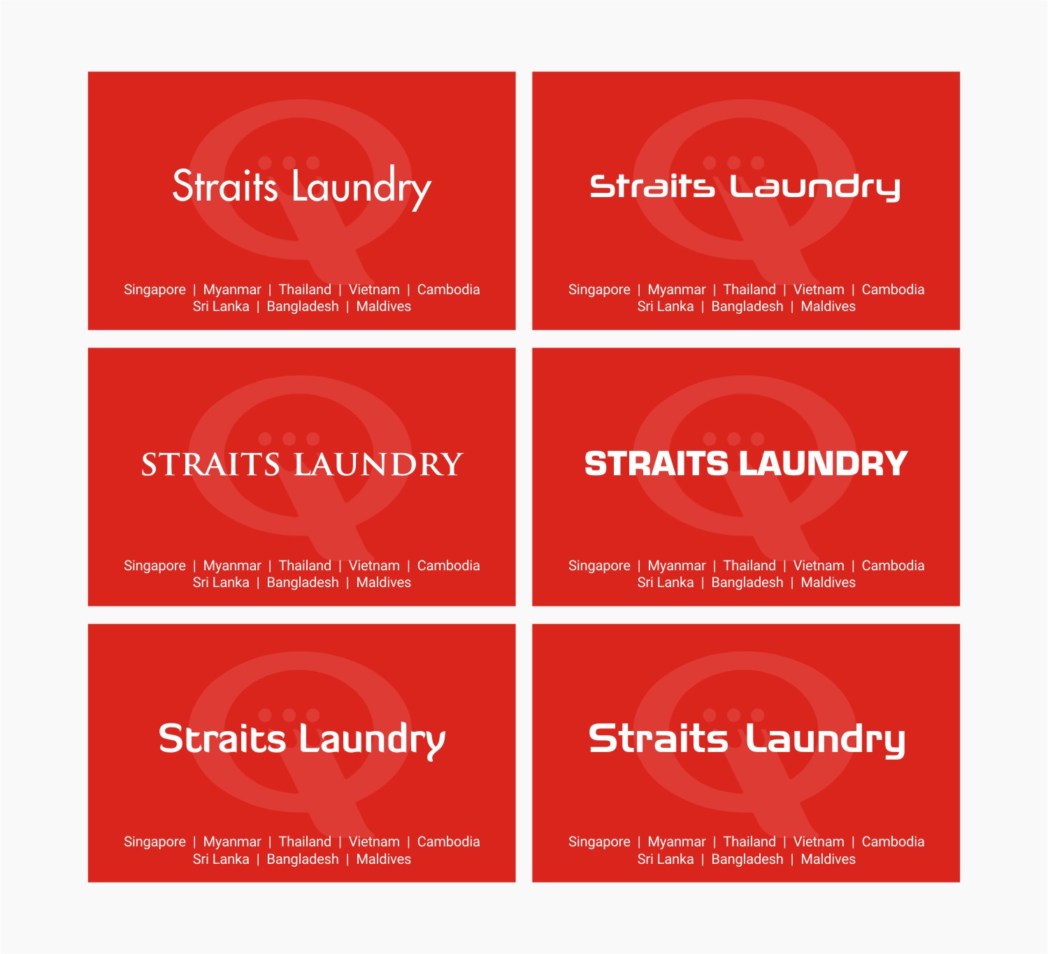 Business Card Design by INDIAN_Ashok for Straits Laundry Pte Ltd  | Design #15586200