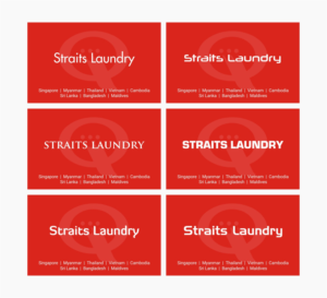 Business Card Design by INDIAN_Ashok for Straits Laundry Pte Ltd  | Design: #15586200