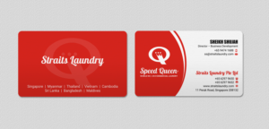 Business Card Design by INDIAN_Ashok for Straits Laundry Pte Ltd  | Design: #15586804