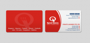 Business Card Design by INDIAN_Ashok for Straits Laundry Pte Ltd  | Design: #15589122