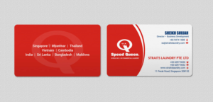 Business Card Design by INDIAN_Ashok for Straits Laundry Pte Ltd  | Design: #15589123