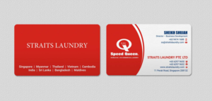 Business Card Design by INDIAN_Ashok for Straits Laundry Pte Ltd  | Design: #15610645