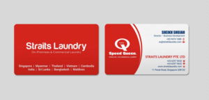 Business Card Design by INDIAN_Ashok for Straits Laundry Pte Ltd  | Design: #15613886