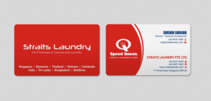 Business Card Design by INDIAN_Ashok for Straits Laundry Pte Ltd  | Design: #15613888