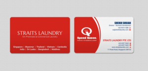 Business Card Design by INDIAN_Ashok for Straits Laundry Pte Ltd  | Design: #15613890