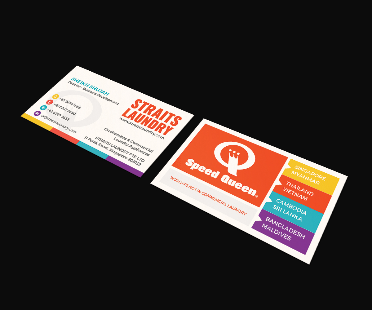Business Card Design by JK18 for Straits Laundry Pte Ltd  | Design #15586879