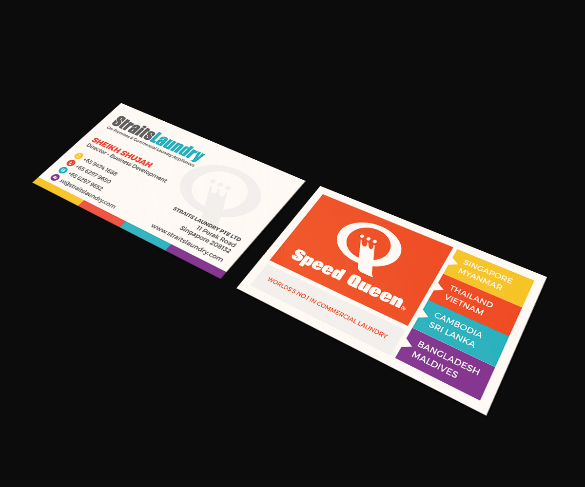 Business Card Design by JK18 for Straits Laundry Pte Ltd  | Design #15586880