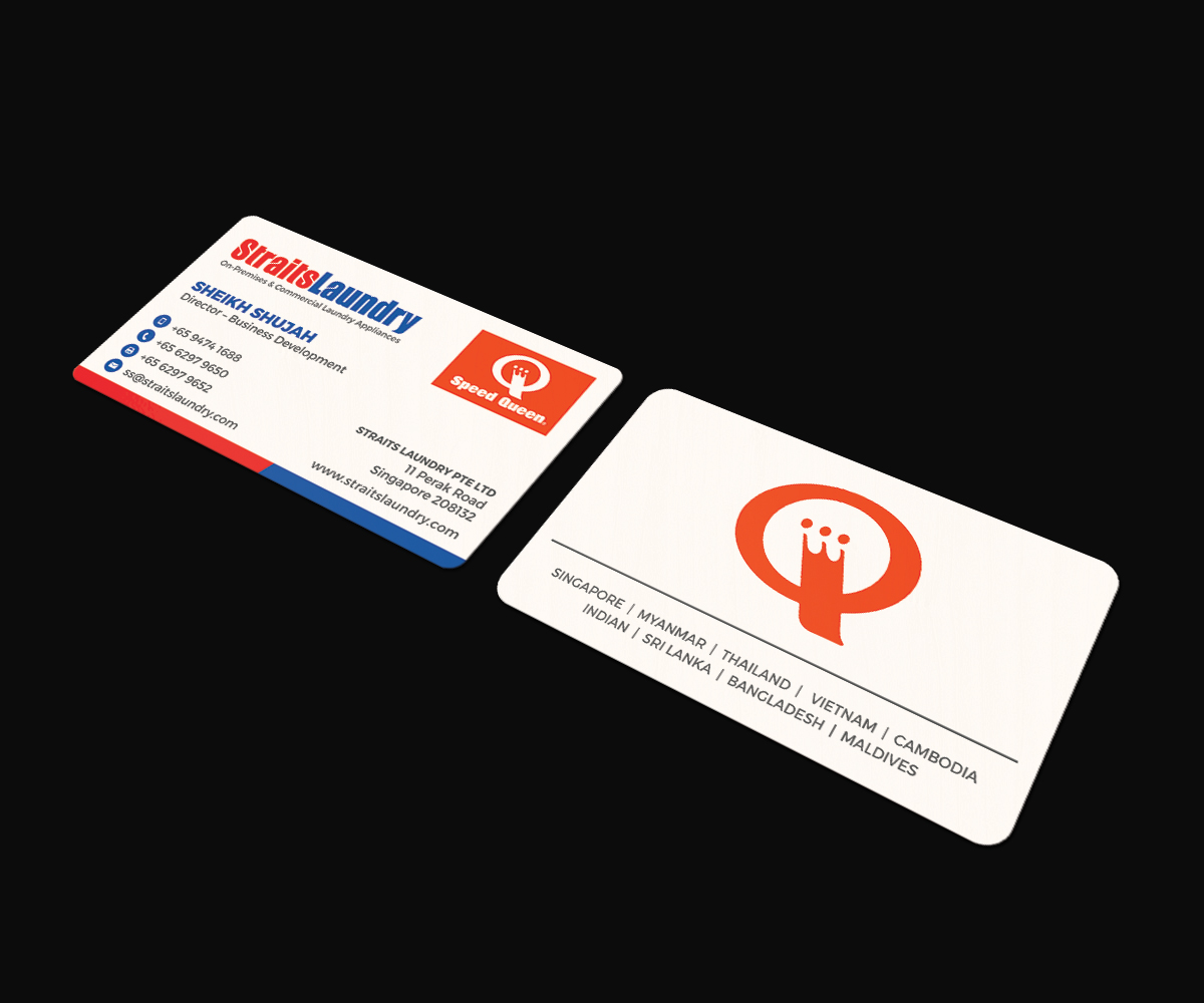 Business Card Design by JK18 for Straits Laundry Pte Ltd  | Design #15588668