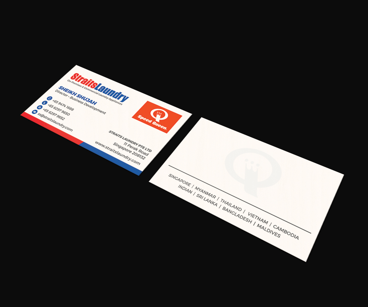 Business Card Design by JK18 for Straits Laundry Pte Ltd  | Design #15588669