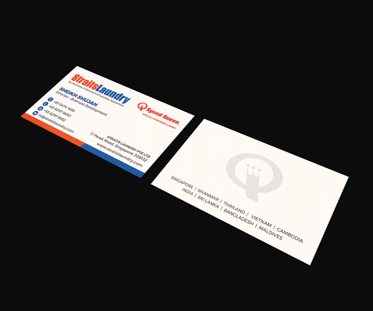 Business Card Design by JK18 for Straits Laundry Pte Ltd  | Design #15591215