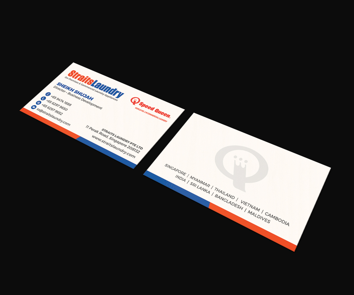 Business Card Design by JK18 for Straits Laundry Pte Ltd  | Design #15593226