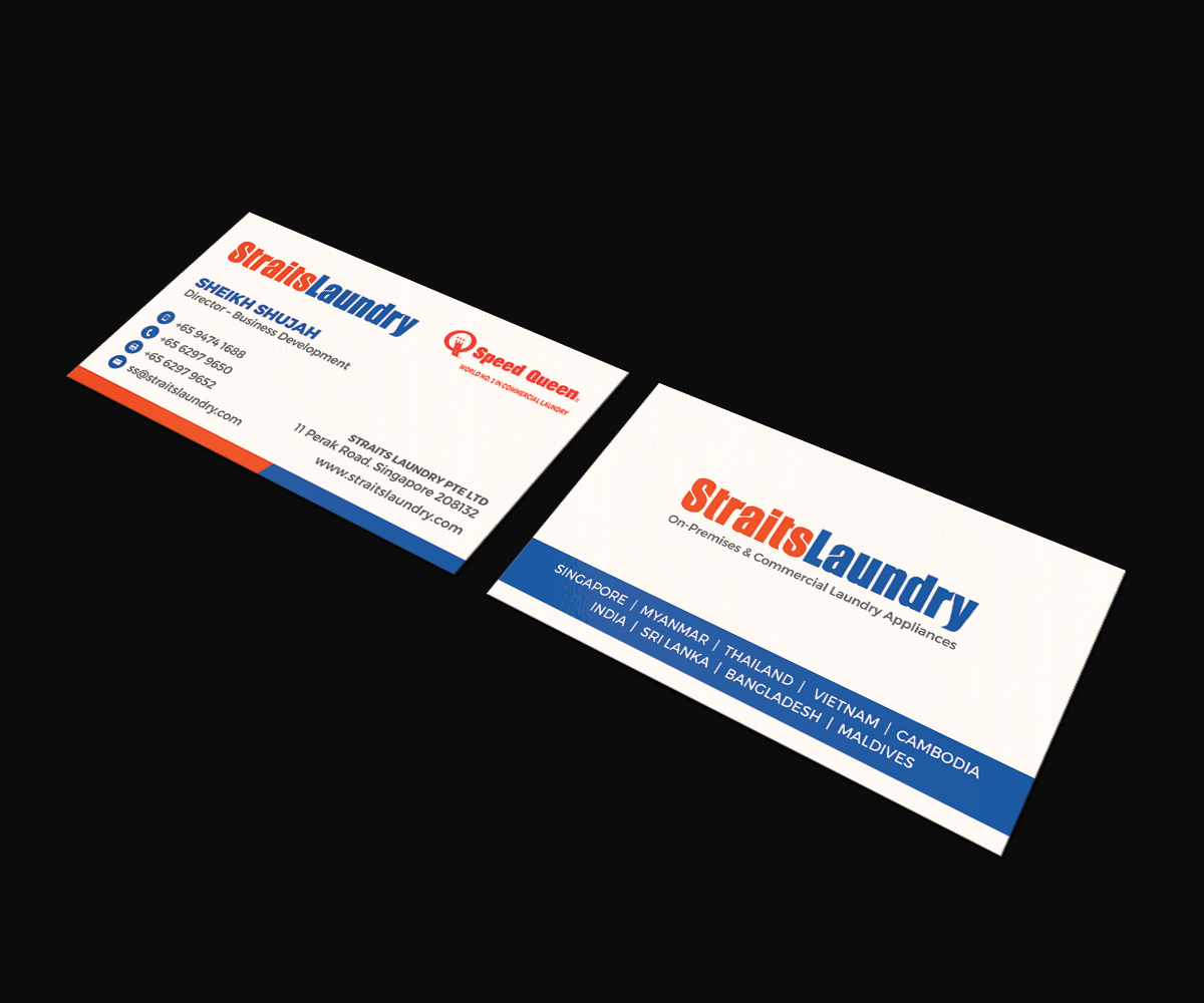 Business Card Design by JK18 for Straits Laundry Pte Ltd  | Design #15594105