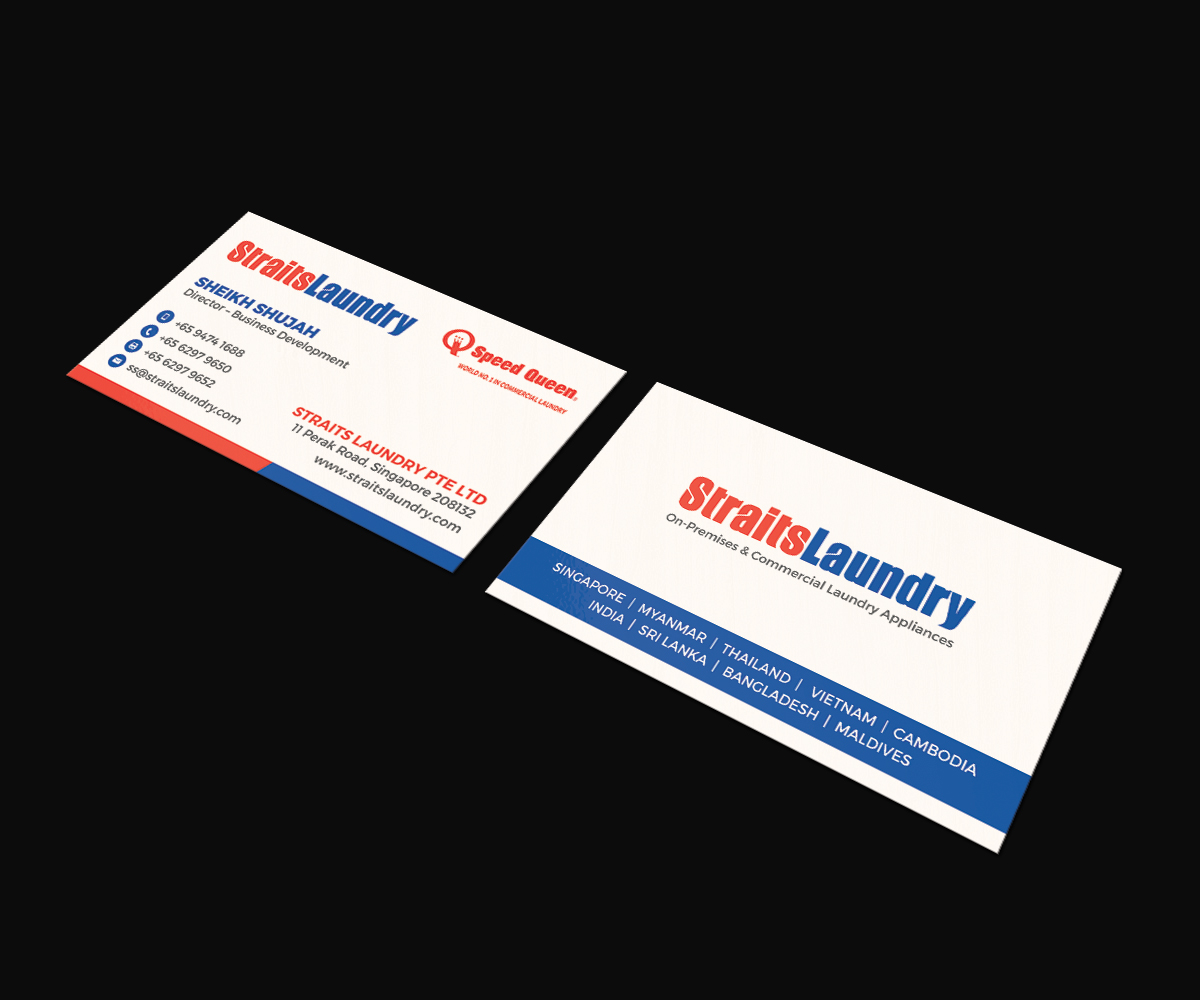 Business Card Design by JK18 for Straits Laundry Pte Ltd  | Design #15595900