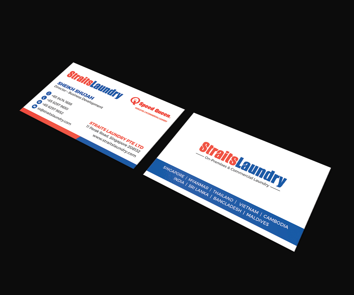Business Card Design by JK18 for Straits Laundry Pte Ltd  | Design #15596132