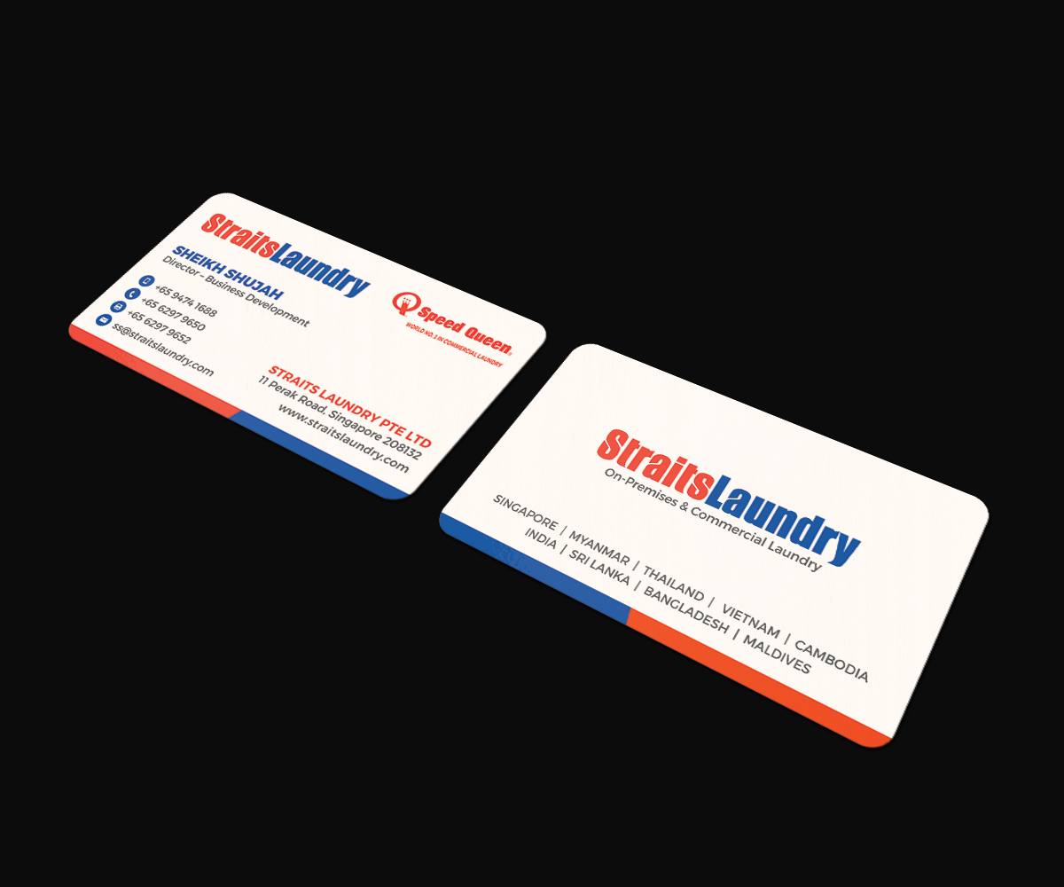 Business Card Design by JK18 for Straits Laundry Pte Ltd  | Design #15615062