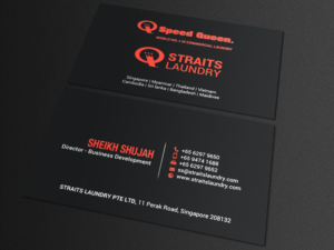 Business Card Design by chandrayaan.creative for Straits Laundry Pte Ltd  | Design: #15586232