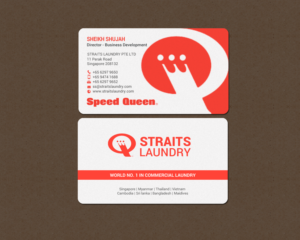 Design de Carte de Visite par chandrayaan.creative pour Straits Laundry Pte Ltd  | Design : #15586801