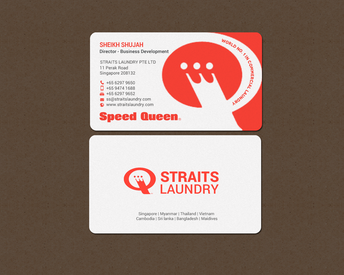 Business Card Design by chandrayaan.creative for Straits Laundry Pte Ltd  | Design #15586803