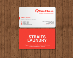 Design de Carte de Visite par chandrayaan.creative pour Straits Laundry Pte Ltd  | Design : #15586982