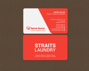 Design de Carte de Visite par chandrayaan.creative pour Straits Laundry Pte Ltd  | Design : #15587778