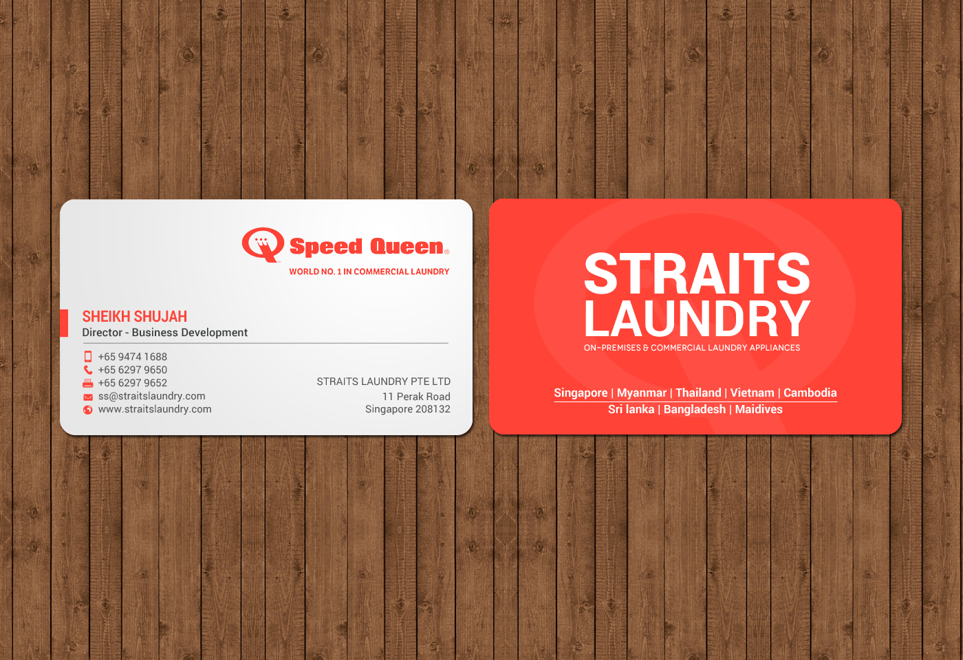 Business Card Design by chandrayaan.creative for Straits Laundry Pte Ltd  | Design #15612570