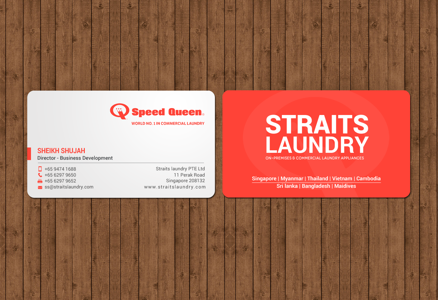 Business Card Design by chandrayaan.creative for Straits Laundry Pte Ltd  | Design #15612605
