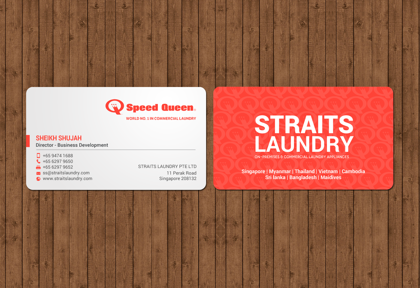 Business Card Design by chandrayaan.creative for Straits Laundry Pte Ltd  | Design #15612692
