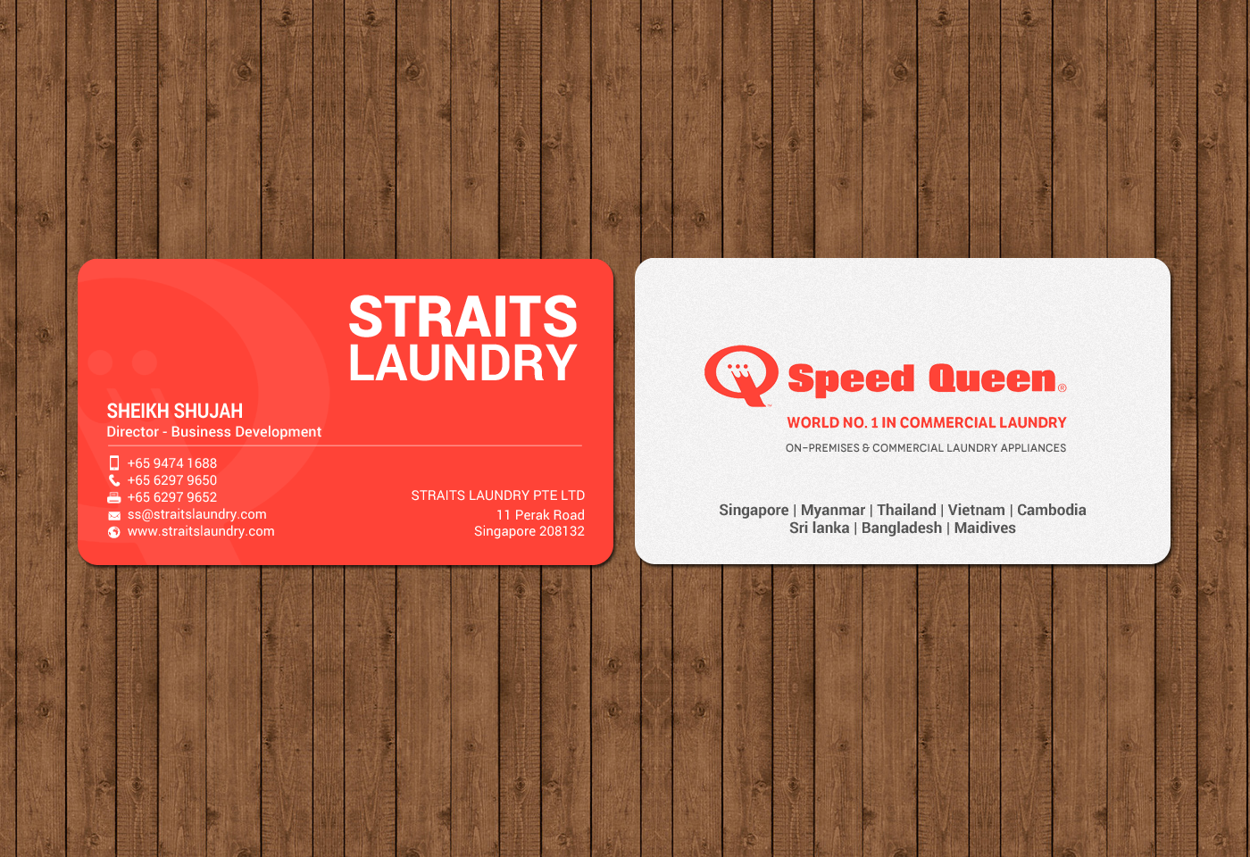 Business Card Design by chandrayaan.creative for Straits Laundry Pte Ltd  | Design #15612906