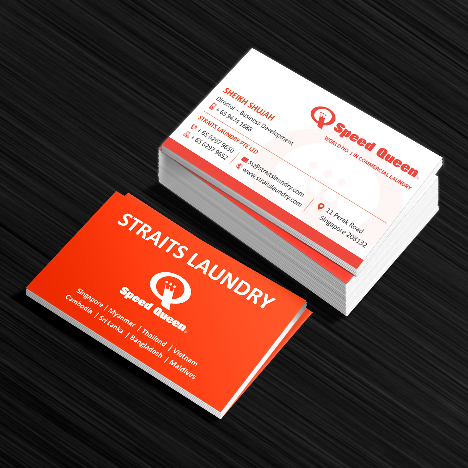 Design de Carte de Visite par Creative Jiniya pour Straits Laundry Pte Ltd  | Design #15584914