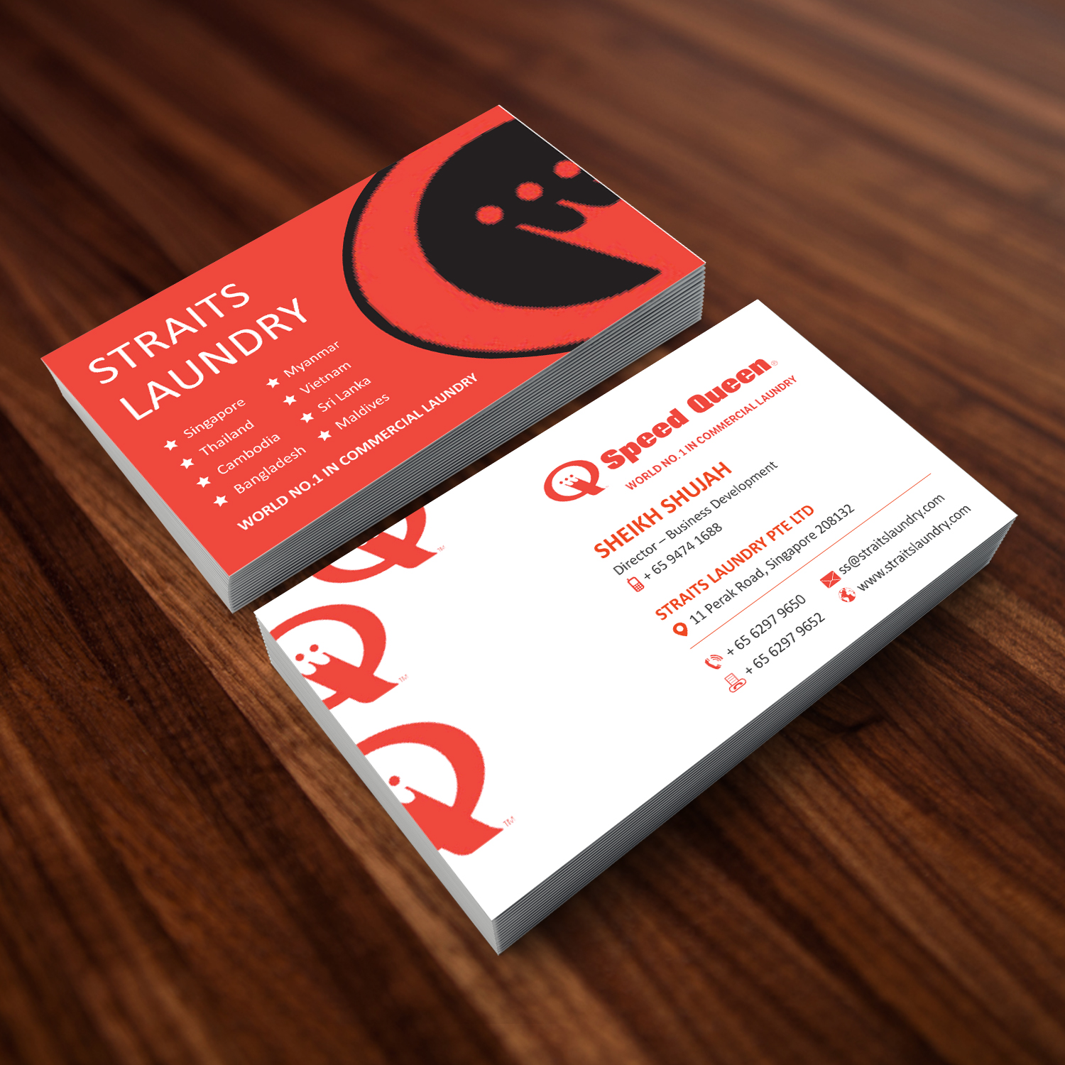 Design de Carte de Visite par Creative Jiniya pour Straits Laundry Pte Ltd  | Design #15584916