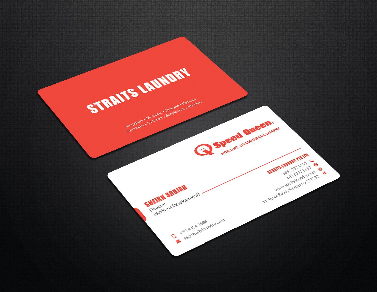 Design de Carte de Visite par Graphic Flame pour Straits Laundry Pte Ltd  | Design #15587176