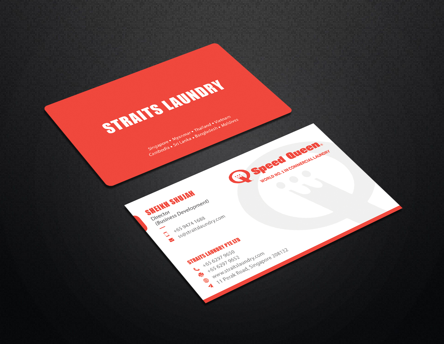 Design de Carte de Visite par Graphic Flame pour Straits Laundry Pte Ltd  | Design #15587177