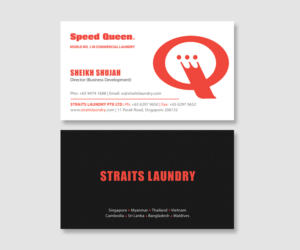 Diseño de Tarjeta de Presentación por Graphic Flame para Straits Laundry Pte Ltd  | Diseño: #15587185