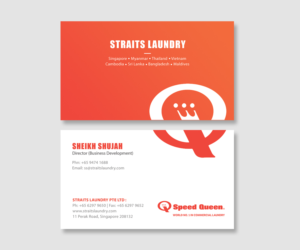 Diseño de Tarjeta de Presentación por Graphic Flame para Straits Laundry Pte Ltd  | Diseño: #15587186