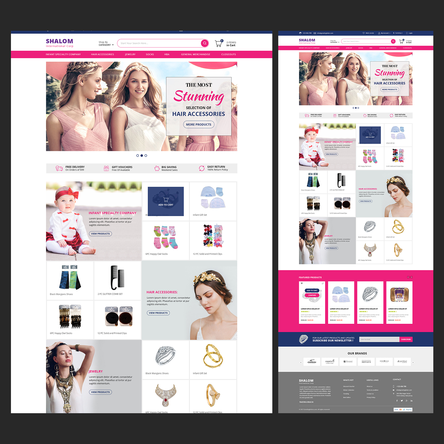 Web-Design von lemosys infotech für Shalom International Corporation | Design #15626047