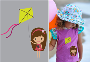 Sun Top Design for Aussie Kids Swim Brand