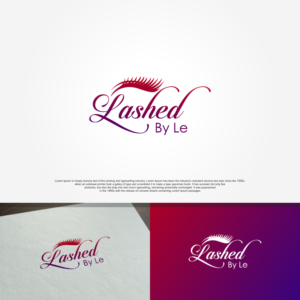 Lashed By Le | Logo Design by sushsharma99