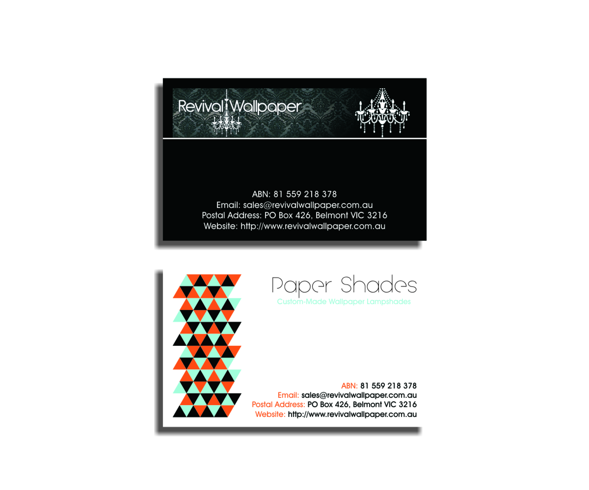 Business Card Design by Amduat Design for Revival Wallpaper | Design #2612927