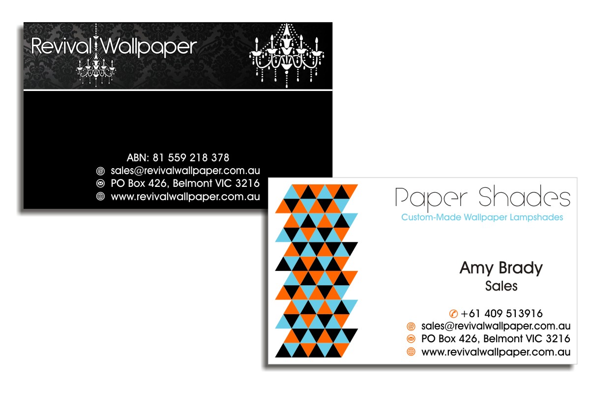 Business Card Design by Amduat Design for Revival Wallpaper | Design: #2625282