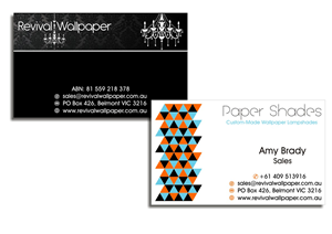 Business Card Design by Amduat Design for Revival Wallpaper | Design: #2625282