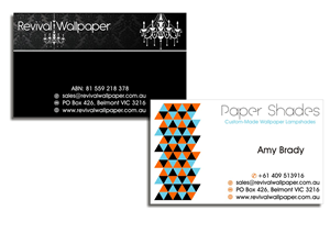 Business Card Design by Amduat Design for Revival Wallpaper | Design: #2679847