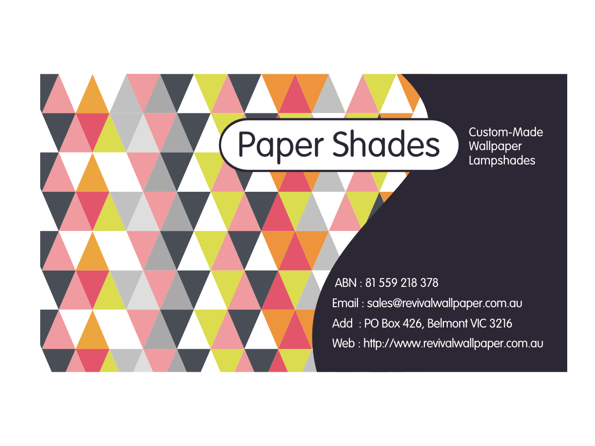 Business Card Design by Blueberry for Revival Wallpaper | Design #2617556