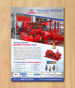 Diseño de Flyer por ecorokerz para American Backflow Products Company | Diseño #15596537