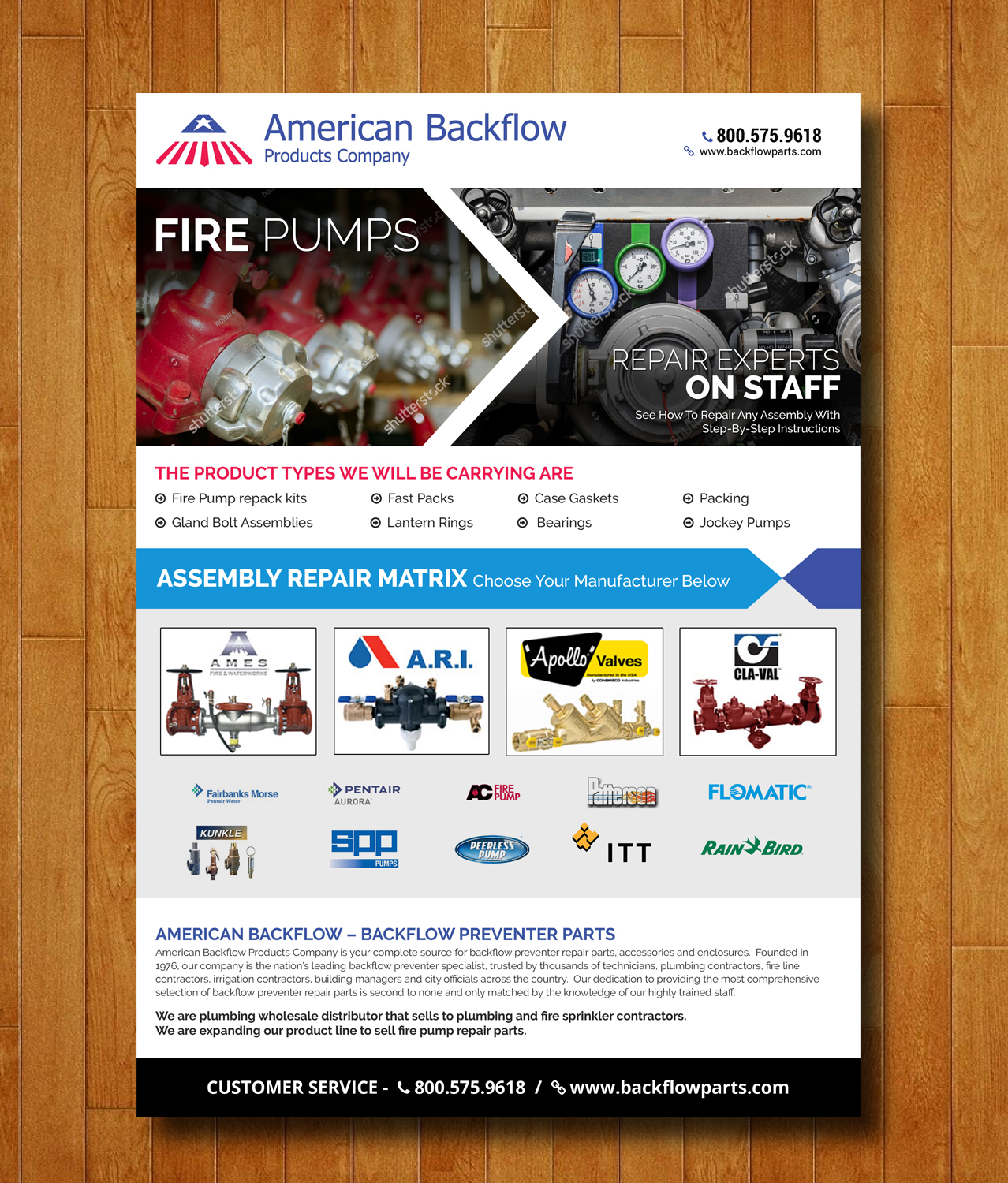 Flyer Design by Samir Mirza for American Backflow Products Company | Design #15614970