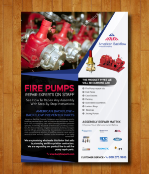 Flyer Design by Samir Mirza for American Backflow Products Company | Design: #15615852