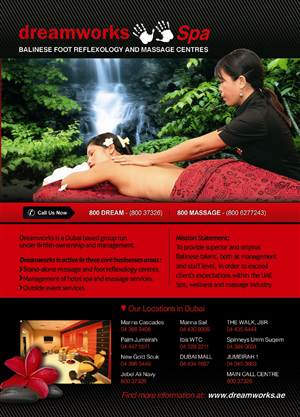 Advertisement Design by Andreev for Bali Spa | Design #586538