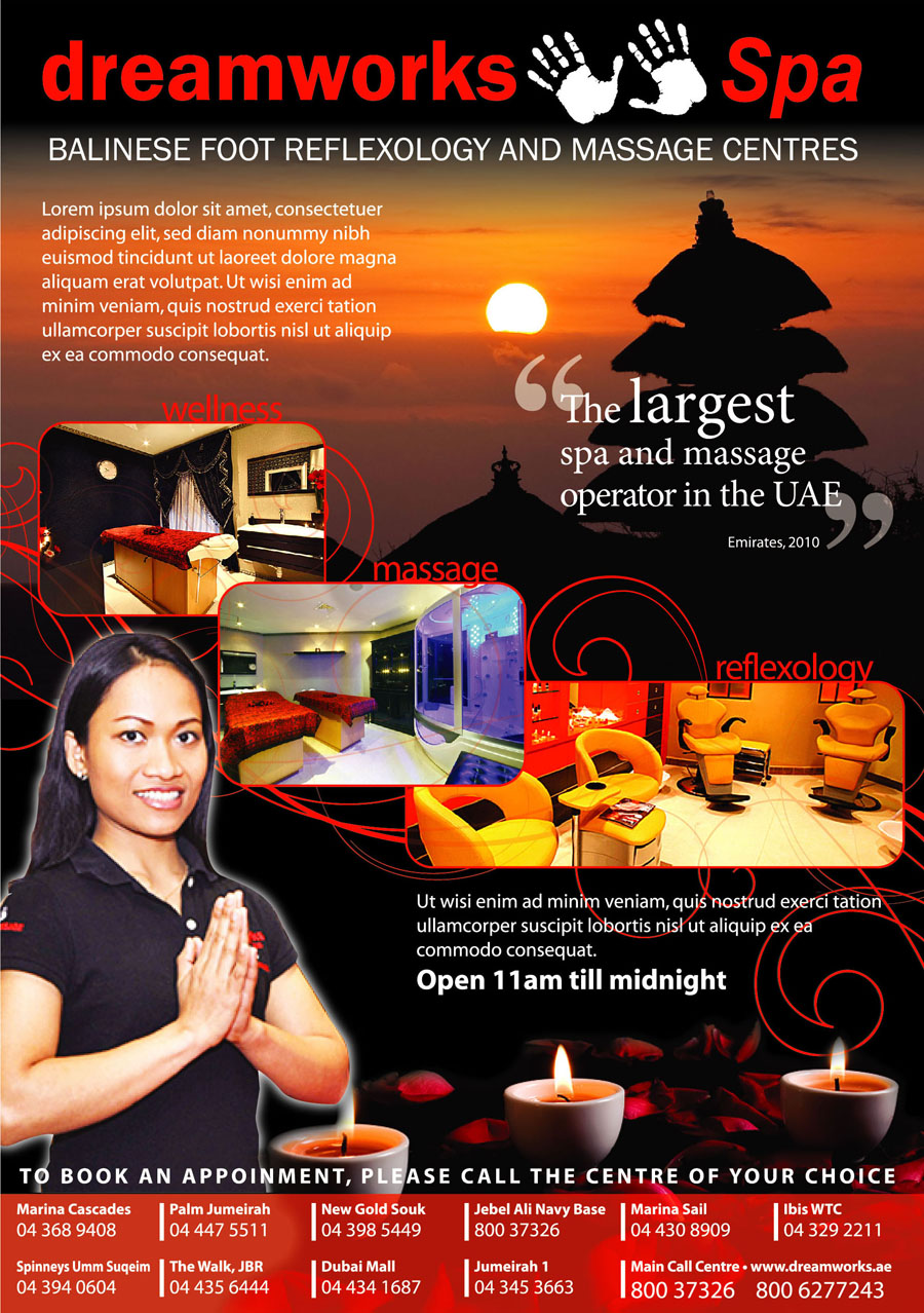Advertisement Design by imad for Bali Spa | Design #589034